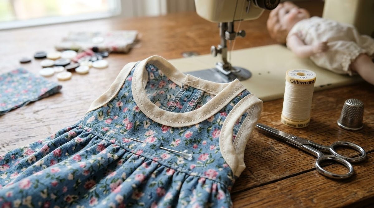 BIAS SEAM TAPE ON DOLL CLOTHES
