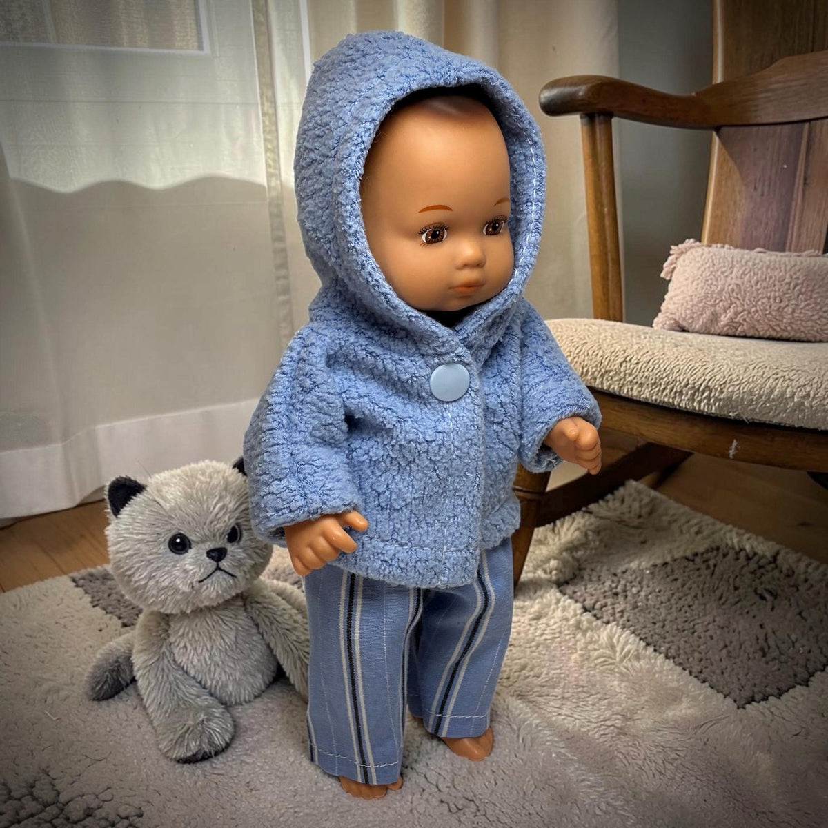 Hoodie and Pants To Fit American Girl Little Bitty Caring For Baby 7.75"