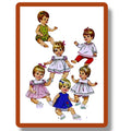 PDF Pattern 7970 Vintage Pattern to Fit 15-17" Baby Dolls.