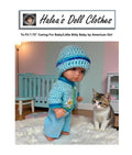 PDF Pattern 0012 Sweater Hat Crochet To Fit Little Bitty Caring For Baby American Girl Fingering Weight